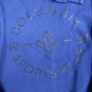 Blue Columbia Hooded Sweatshirt size small